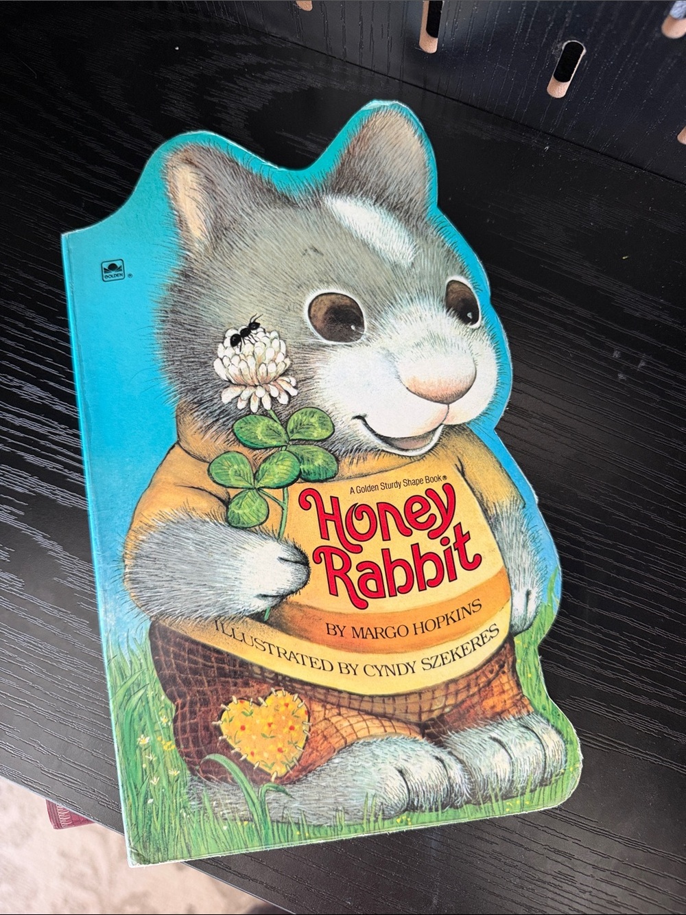 Honey Rabbit Board Book - Illustrated Shape Book